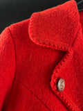 Damen Trachten Janker/Jacke Rot Gr. 40 v. Münchner Strickmoden