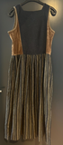 Damen Trachten Dirndl ärmellos Braun, Grau gemustert ca. Gr. 40 v. Hargo Country