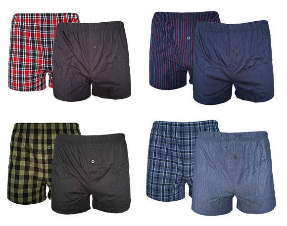 Herren Boxershorts 2er Pack Baumwolle Gr. M