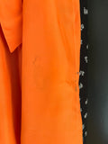 Damen Trachten Dirndl ärmellos schwarz orange mit Schürze Gr. 34 v. Fuchs