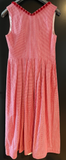 Damen Trachten Dirndl ärmellos Rot-Weiß kariert ca. Gr. 46 v. Turi Landhaus