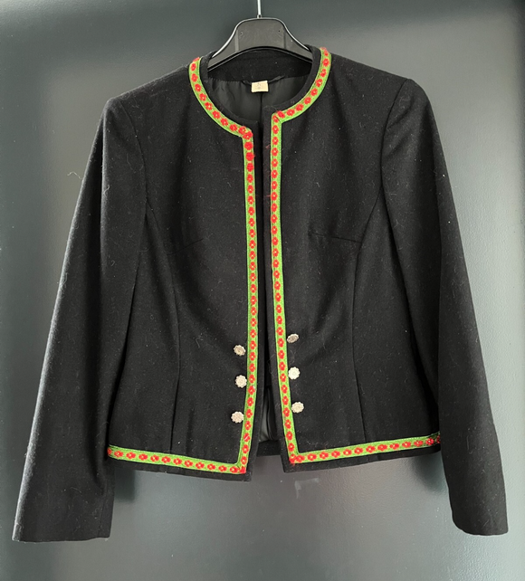 Damen Trachten Janker/Jacke schwarz ca. Gr. 36 v. Althof Modell