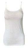 Damen Modal-Unterhemd Top Spaghettiträger Weiß Schwarz Baumwolle Gr. S M L