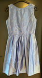 Damen Trachten Dirndl ärmellos Hellblau ca. Gr. 42 v. Original Steindl