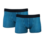Herren Retropants 2er Pack Grün Rost Navy Blau Baumwolle Gr. M