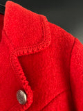 Damen Trachten Janker/Jacke Rot Gr. 40 v. Münchner Strickmoden