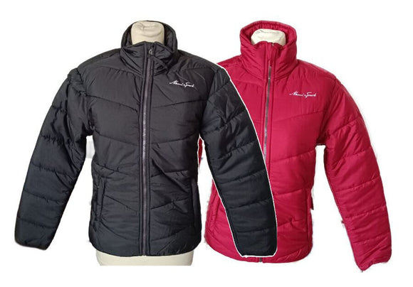 MAUI Damen Steppjacke rot schwarz Gr. S M L XL