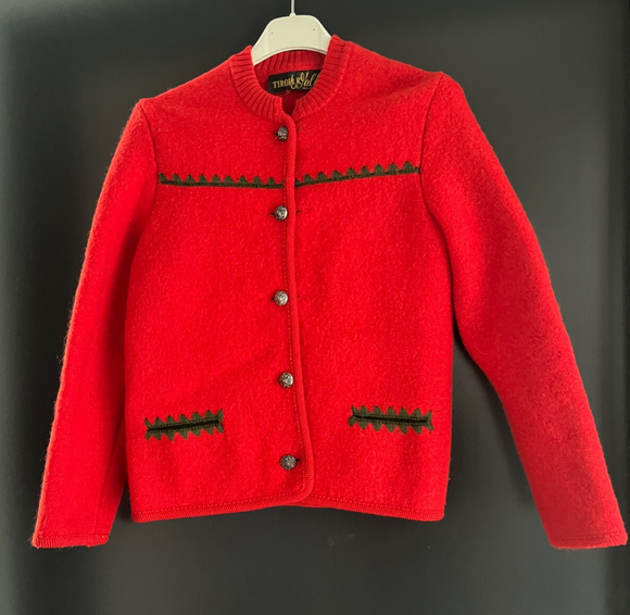 Kinder Trachten Janker/Jacke rot ca. Gr. 152 v. Tiroler Walk