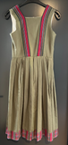 Damen Trachten Dirndl ärmellos Grün gemustert Gr. 38