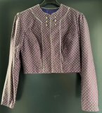 Damen Trachten Janker/Jacke Lila geblümt ca. Gr. 40