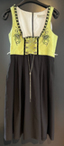 Damen Trachten Dirndl ärmellos Grün, Schwarz ca. Gr. 40 v. Berghaus