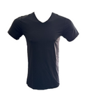 Herren T-Shirt Mikrofaser Kurzarm Schwarz, Weiß, Anthrazit Gr. M