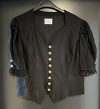 Damen Trachten Mieder Schwarz ca. Gr. 42 v. M&G