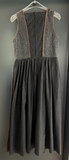 Damen Trachten Dirndl ärmellos Schwarz, Grau Gr. 38 v. tofana