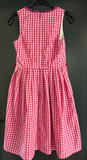 Damen Trachten Dirndl ärmellos rosa weiß kariert ca. Gr. 36 v. okay