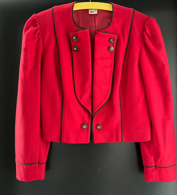 Damen Trachten Janker/Jacke Rot ca. Gr. 42 v. Distler
