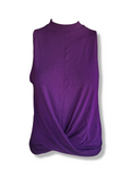 Venice Beach Damen Top ARIA Lila Wickeloptik Modal