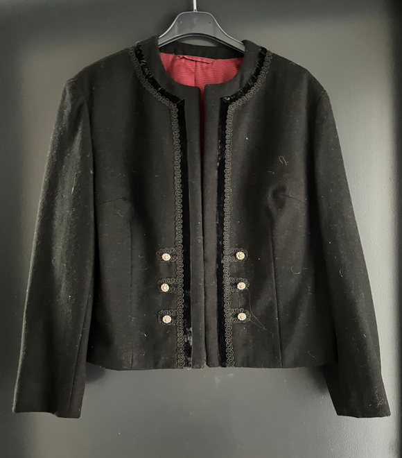 Damen Trachten Janker/Jacke Schwarz ca. Gr. 42 v. Dollinger