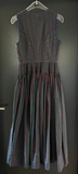 Damen Trachten Dirndl ärmellos Mehrfarbig gemustert ca. Gr. 36
