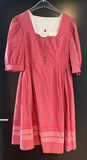 Damen Trachten Dirndl 3/4 Arm Rosa gemustert Gr. 38 v. Rose-Dirndl