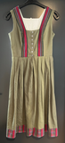 Damen Trachten Dirndl ärmellos Grün gemustert Gr. 38