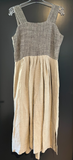 Damen Trachten Dirndl ärmellos Grau, Beige ca. Gr. 40