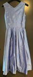 Damen Trachten Dirndl ärmellos Hellblau Gr. 34 v. Orig. Steindl