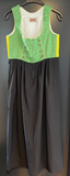 Damen Trachten Dirndl ärmellos Grün, Gelb, Schwarz Gr. 36 v. Stockerpoint