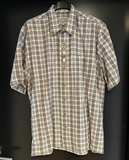 Herren Trachten Hemd kurzarm mehrfarbig gemustert Gr. L v. Nockstein Trachten