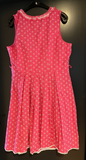 Damen Trachten Dirndl ärmellos Rosa, Weiß gemustert ca. Gr. 46 v. C&A