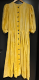 Damen Trachten Dirndl 3/4 Arm Gelb ca. Gr. 40