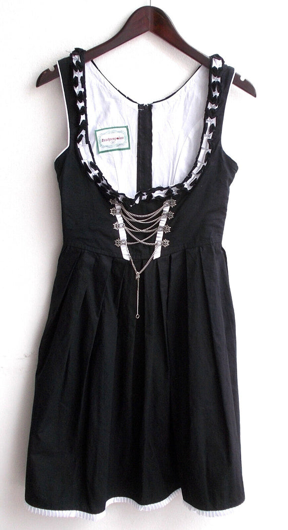 Damen Trachten Dirndl ärmellos schwarz Gr. 32 v. Trachtenpoint
