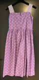 Kinder Trachten Dirndl ärmellos Lila, Weiß gemustert Gr. 152 v. Isar-Trachten