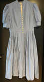Damen Trachten Dirndl kurzarm Blau gemustert ca. Gr. 40 v. Rose-Dirndl