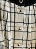 Damen Trachten Dirndl ärmellos Schwarz, Beige gemustert Gr. 44 v. Folk Line