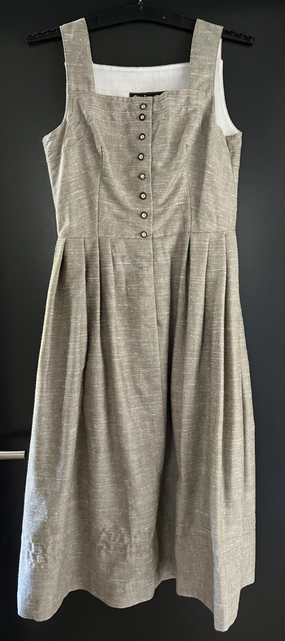 Damen Trachten Dirndl ärmellos Grau ca. Gr. 40 v. Steinadler