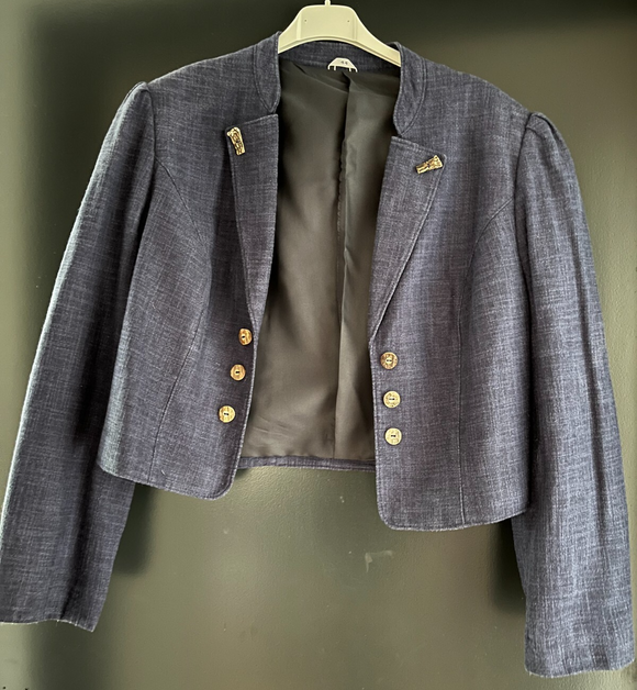 Damen Trachten Janker/Jacke Blau ca. Gr. 44 v. Distler Trachten
