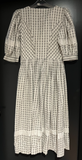 Damen Trachten Dirndl kurzarm Weiß, Grau gemustert Gr. 40 v. Salzburger Dirndl