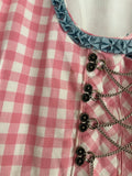 Damen Trachten Dirndl ärmellos rosa weiß kariert ca. Gr. 34 v. Lisa´s Landhaus