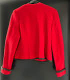 Damen Trachten Janker/Jacke Rot grau ca. Gr. 40 v. Scheiber