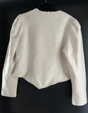 Damen Trachten Janker/Jacke Beige Creme/Beige ca. Gr. 40 v. Meico