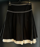 Damen Trachten Rock Schwarz mit Blumenmuster Gr. 38