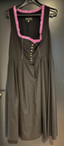 Damen Trachten Dirndl ärmellos Schwarz, Lila ca. Gr. 46 v. Kaiser Franz Josef