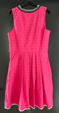 Damen Trachten Dirndl ärmellos rosa schwarz gemustert ca. Gr. 40 v. C&A