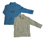 Kinder Rollis 2er-Pack Blau/Grau, Navy/Grün, Blau/Grün, Rosa Gr. 74/80