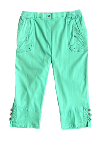 Damen Caprihose Blau, Mint Gr. 42, 46, 48, 50
