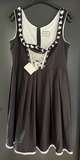 Damen Trachten Dirndl ärmellos schwarz, weiß ca. Gr. 42 v. Trachtenpoint