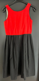 Damen Trachten Dirndl ärmellos Rot, schwarz ca. Gr. 40