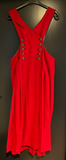 Damen Trachten Dirndl ärmellos Rot Gr. 46 v. Salzburger-Dirndl-Look