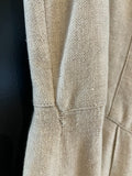 Damen Trachten Dirndl ärmellos Beige, Grün ca. Gr. 42 v. Alphorn